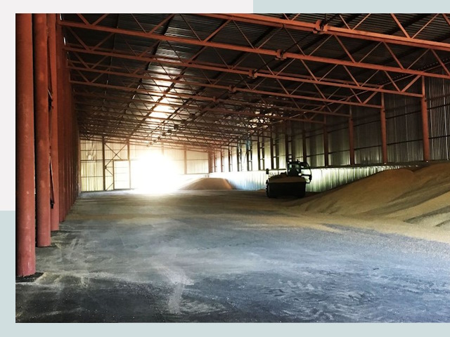 Строительство зернохранилищ в Можге