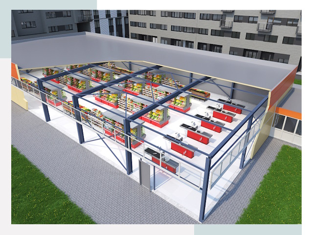 Строительство магазинов в Можга от 608 руб. за м²