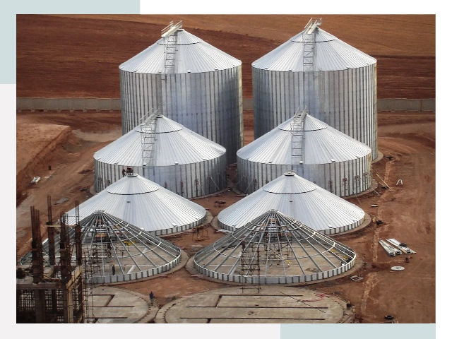 Строительство зерновых силосов в Можге