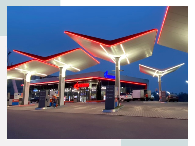 Навесы для АЗС в Можге