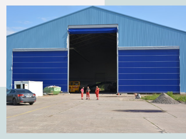 Ангарные ворота в Можга от СтальСтрой-Мжг по цене 608 руб.