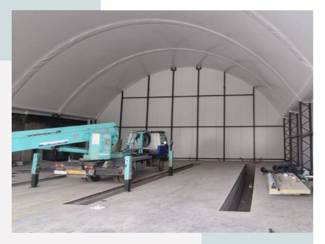 Внутреннее оснащение ангаров в Можге